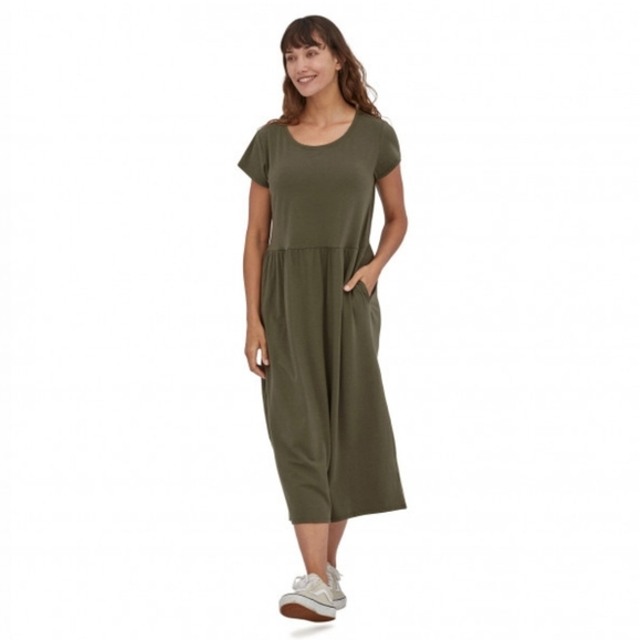 Patagonia Dresses & Skirts - Patagonia Kamala short sleeves dress. Olive green. Size XS oversized.